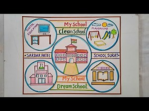 my dream school Drawing Competition//mo Swapnara vidyalaya Poster Drawing//Sisu Suravi Drawing