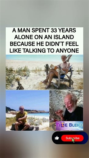 🙏💔He spent 33 years alone on island because he didn't want to talk to anyone🏝️🤫#viral #solo #shorts