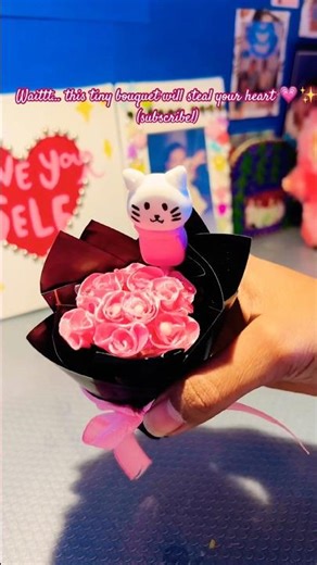 Ribbon + love = this bouquet🪷✨🎀 #shorts #bouquet #mini #flowers #ribbon