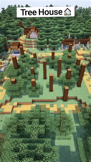 🏗️Guide to building a tree house #guide #minecraft #minecraftbuilds