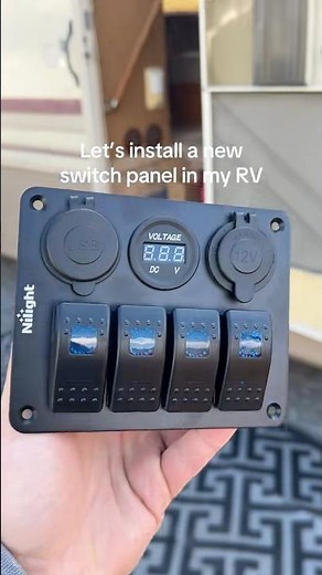 This LED 4 Gang Switch Panel is the perfect upgrade for my RV