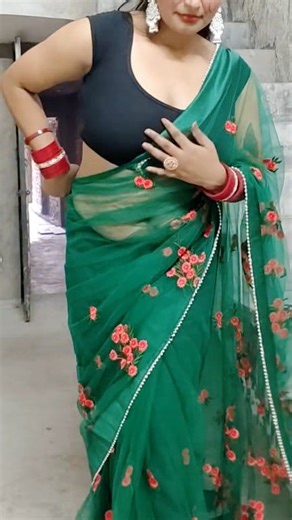 67K views · 1.9K reactions | Greeen net Sillik Saree Fashoin Modelller 﫠 | Indu Mondul | Facebook