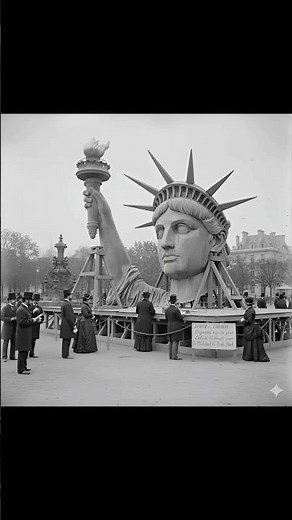 Rare Footage: Statue of Liberty Construction in Paris (1878)