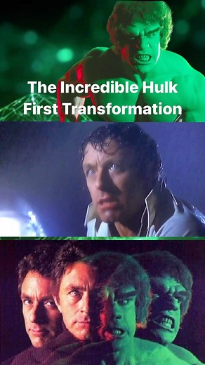 This transformation from The Incredible Hulk original series is actually quite incredible. Not only does the scene capture the suspense of moment, but considering when it was filmed, it’s visually brilliant. I remember when I saw this for the very first time as a kid it was both thrilling and terrifying to watch. Who else remembers watching the transformation the first time. Ps. I saw it when it was rerun in the 80s. This was originally shot in the late 70s Rad Trivia: The opening credits show t