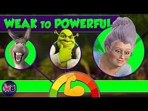 Shrek Characters: Weak to Powerful 💪