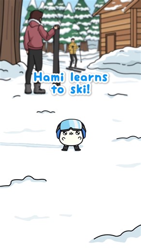 hami will become olympic competitor one day!... just not today😅🐹 #hamiboom #olympics #ski #skiing