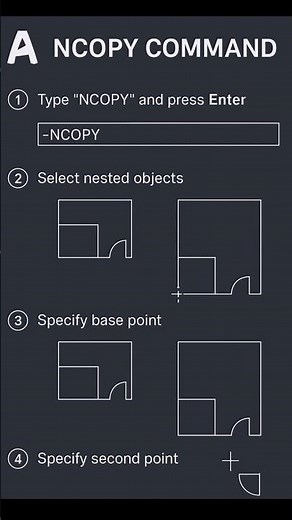 AutoCAD NCOPY Command – Copy Objects from Blocks & Xrefs Instantly!