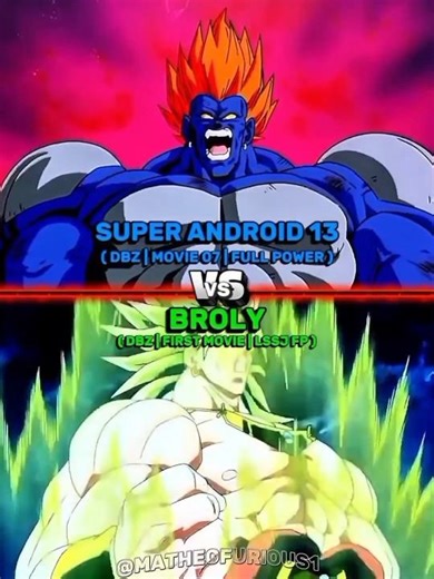 Super Android 13 VS Broly Dbz #vs #battle #1v1 #dragonballz #dbz #supersaiyan