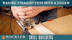 Many people think the jigsaw is only good for making curved cuts. We show you how to use a fence and choose the right blade to make straight cuts with your jigsaw. | Rockler Woodworking and Hardware