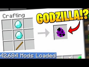 Largest Minecraft Modpack but EVERY crafting recipe is RANDOM 4