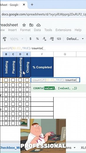 ✅ Track Progress Like a Pro with Checkboxes in Excel & Google Sheets #shorts #excel