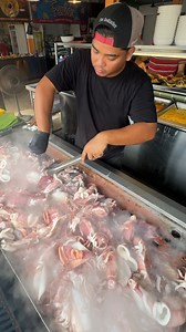 2.5M views · 42K reactions | Massive Spicy Grilled Squid Malaysia  Business name Ikan Bakar Petai Banjir Address Jalan Sungai Ramal Dalam, Dalam, Kampung Sungai Ramal, 40300 Kajang, Selangor, Malaysia  Price Starts At RM 10 / $ 2.25 USD #streetfood #seafood #malaysia | Street Food Journey | Facebook