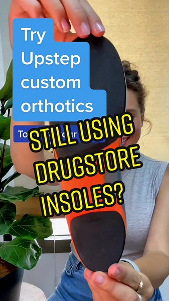 Ditch the drugstore insoles for your own customised Upstep orthotics! They’re made to fit your feet, and your feet only! We can relieve that frustrating foot pain! PLUS they cost 60% less than any foot specialist! #foottok #fyp #healthcare #podiatry #medicaltiktok