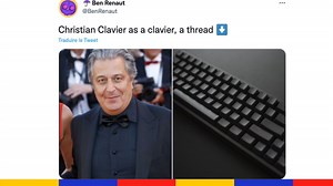 Quand Christian Clavier ressemble à… un clavier, voici ce que ça donne