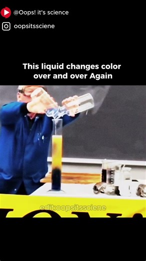 Impossible Color Change? This Chemical Reaction Reverses Itself! 😱 #didyouknow #sciencefacts #fyp