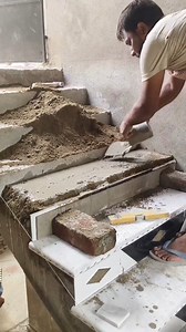 beautiful staircase marble and tiles design #stairs #marble #design #Rohan #reels #work | Rohan marble mk