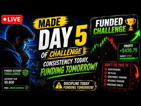 🚀 Funding Pips Challenge – Day 5 #Liquiditytrading #begginertrading