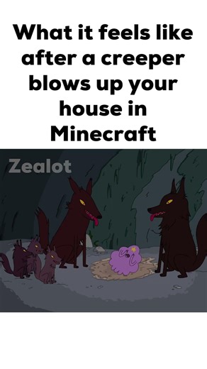 What it Feels Like When a Creeper Blows up Your House in Minecraft