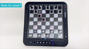 P6 Electronic Chess Board Chess Computer Talking Smart Chess Board Magnetic Electronic Chess Set with LED for Kids & Adults