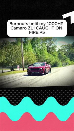 Burnouts until my 1000HP Camaro ZL1 CAUGHT ON FIRE | camaro zl1