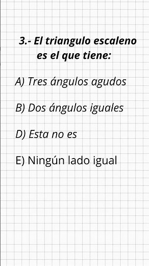 El triangulo escaleno es el que tiene #shorts #matematicas #maths