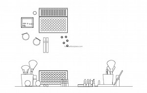 Makeup Kit - Free CAD Drawings