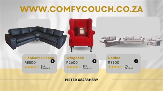 Why pay more for comfort? At Comfy Couch, we manufacture affordable, high-quality furniture — factory direct to your home. No middlemen. No inflated prices. Just style and comfort, without the showroom markup, designer-inspired furniture at factory-direct prices. Because luxury living shouldn’t break the bank. Affordable. Elegant. Built to last.. Shop smart. Buy factory direct. Visit www.comfycouch.co.za or WhatsApp 082 881 1889 today! | COMFY COUCH | Facebook