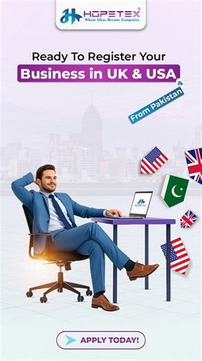 𝐑𝐞𝐚𝐝𝐲 𝐭𝐨 𝐬𝐭𝐚𝐫𝐭 𝐲𝐨𝐮𝐫 𝐛𝐮𝐬𝐢𝐧𝐞𝐬𝐬 𝐢𝐧𝐭𝐞𝐫𝐧𝐚𝐭𝐢𝐨𝐧𝐚𝐥𝐥𝐲? 🌍 𝐑𝐞𝐠𝐢𝐬𝐭𝐞𝐫 𝐲𝐨𝐮𝐫 𝐔𝐊 𝐨𝐫 𝐔𝐒𝐀 𝐂𝐨𝐦𝐩𝐚𝐧𝐲 𝐰𝐢𝐭𝐡 𝐇𝐨𝐩𝐞𝐓𝐞𝐱. 📲 𝐂𝐨𝐧𝐭𝐚𝐜𝐭 𝐔𝐬 𝐓𝐨𝐝𝐚𝐲: https://wa.me/923003477777 #UKCompany #USALLC #CompanySetup #BusinessRegistration #LTD #LLC #HopeTex | HopeTex - Lahore
