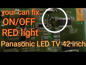How to fix the Panasonic LED TV standby red light