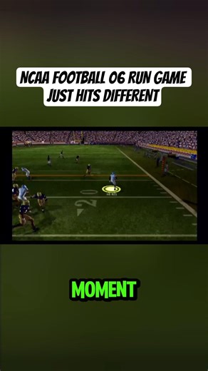 NCAA FOOTBALL 06 RUN GAME JUST HITS DIFFERENT #shorts #shortvideo #ncaafootball #cfb26