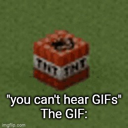 Minecraft TNT Exploding GIF