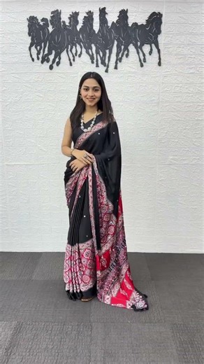🔥 Trending Ajrakh Mirror Work Sarees for Daily & Party Wear | New Arrival #saree #online #sarees