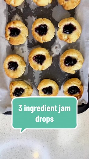 Easy 3-Ingredient Coconut Jam Drops Recipe