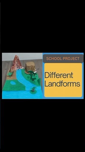 Earth’s Natural Landforms | Still Model | Social Studies |School Project | DIY