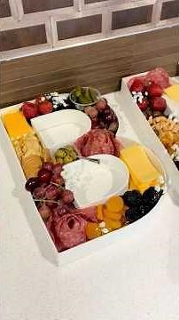 How I made my charcuterie boards for my baby shower with letters from Hobby Lobby