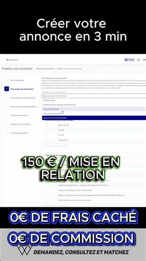 Trouver le bon partenaire en 30s ? Créer votre annonce sur Win 2 Win