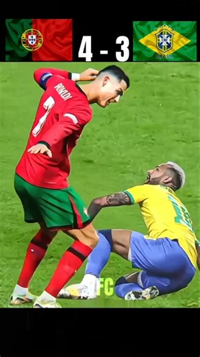 Brazil 🇧🇷 vs Portugal 🇵🇹 | Neymar Injury Shock & Ronaldo Stunning Goal Skills!