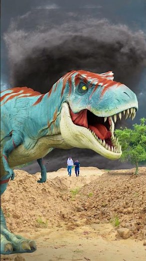 T-rex Dinosaurs Tapped in Storm