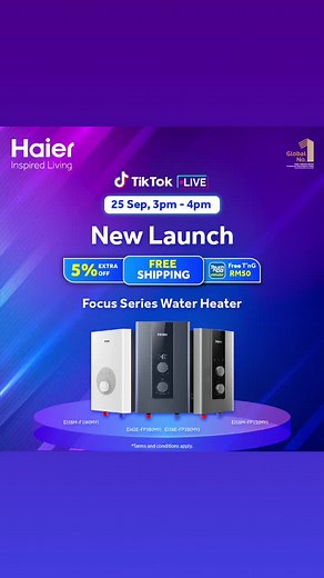 Haier Focus Series Water Heater Livestream Event
