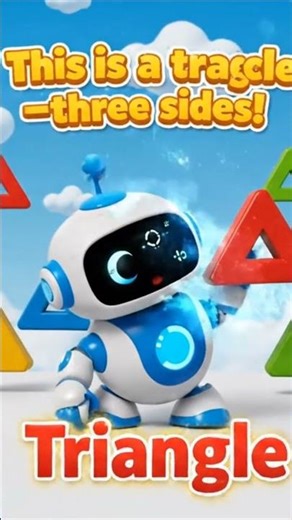 Shape cartoon video | Triangle | #shapes #nurseryrhymes #cartoon #kidslearning