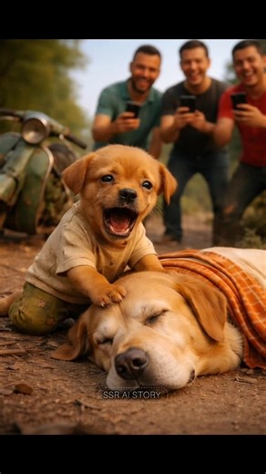 When He Saw His Friend in Pain… This Puppy Became a Hero 🐶❤️ #shorts #puppy #explore