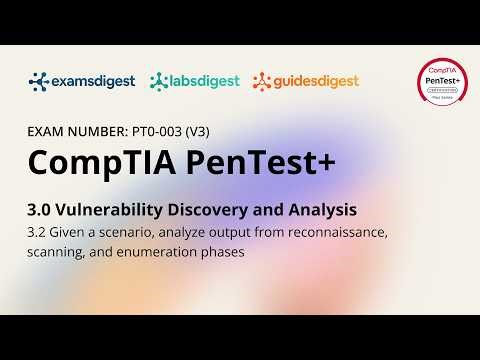 CompTIA PenTest+ PT0-003 (V3) Certification Exam Full Course Vol. 3.2