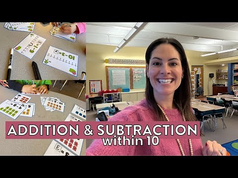 Addition and Subtraction Activities within 10 for First Grade // Lessons and Ideas for Grade 1