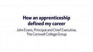 From motor vehicle apprentice to Principal & Chief Executive of the Cornwall College Group 👨‍🔧➡️👨‍💼 Listen to John Evans speak about his own inspiring journey from apprenticeship beginnings & how it helped to define his career ↗️👍 WATCH THE FULL VIDEO 👉 www.cornwall.ac.uk/apprenticeships #NAW2021 #BuildTheFuture #thecareercollege #1forapprenticeships | Cornwall College