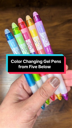Exploring Color Changing Gel Pens at Five Below