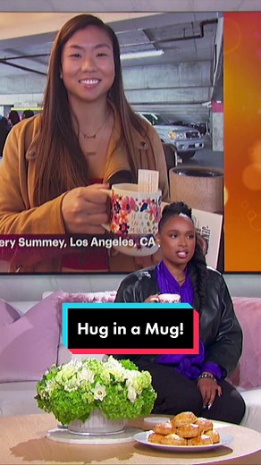 We can all use a hug in a mug 🤗 #thejenniferhudsonshow #jenniferhudson #mugmoment #jhud