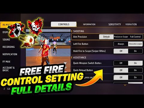 free fire pro player setting ⚙️ | free fire control setting 😱 full details