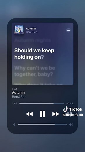 “Autumn” by@Ben&Ben 💙 #opm #song #applemusic #lyrics #TGJPH