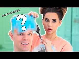 My Girlfriend DYES MY HAIR Blue! w/ Rosanna Pansino!