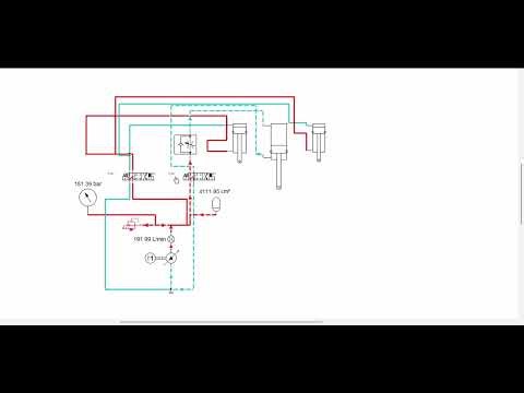 Simulation d'une presse hydraulique : ajout d'un Limiteur de débit ajustable avec clapet
